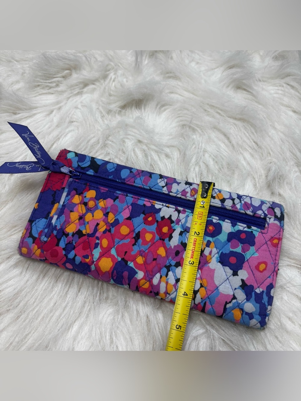 Vera Bradley Bright Floral Quilted Wallet in the Pattern “Passionosta” - Picture 5 of 8